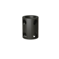 Flat Black Double Contemporary Gallery Rail Corner Adapter