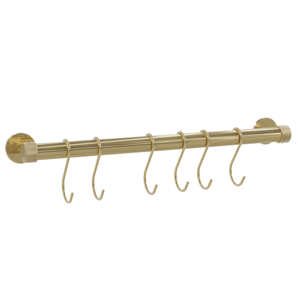 Polished Brass Pot Hanger - 18 inch