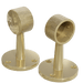 Knurled Brass Pot Hanger End Brackets