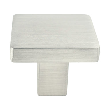 Berenson Contemporary Advantage One Knob in Brushed Nickel - Square