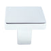 Berenson Contemporary Advantage One Knob in Polished Chrome - Square