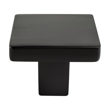 Berenson Contemporary Advantage One Knob in Matte Black - Square