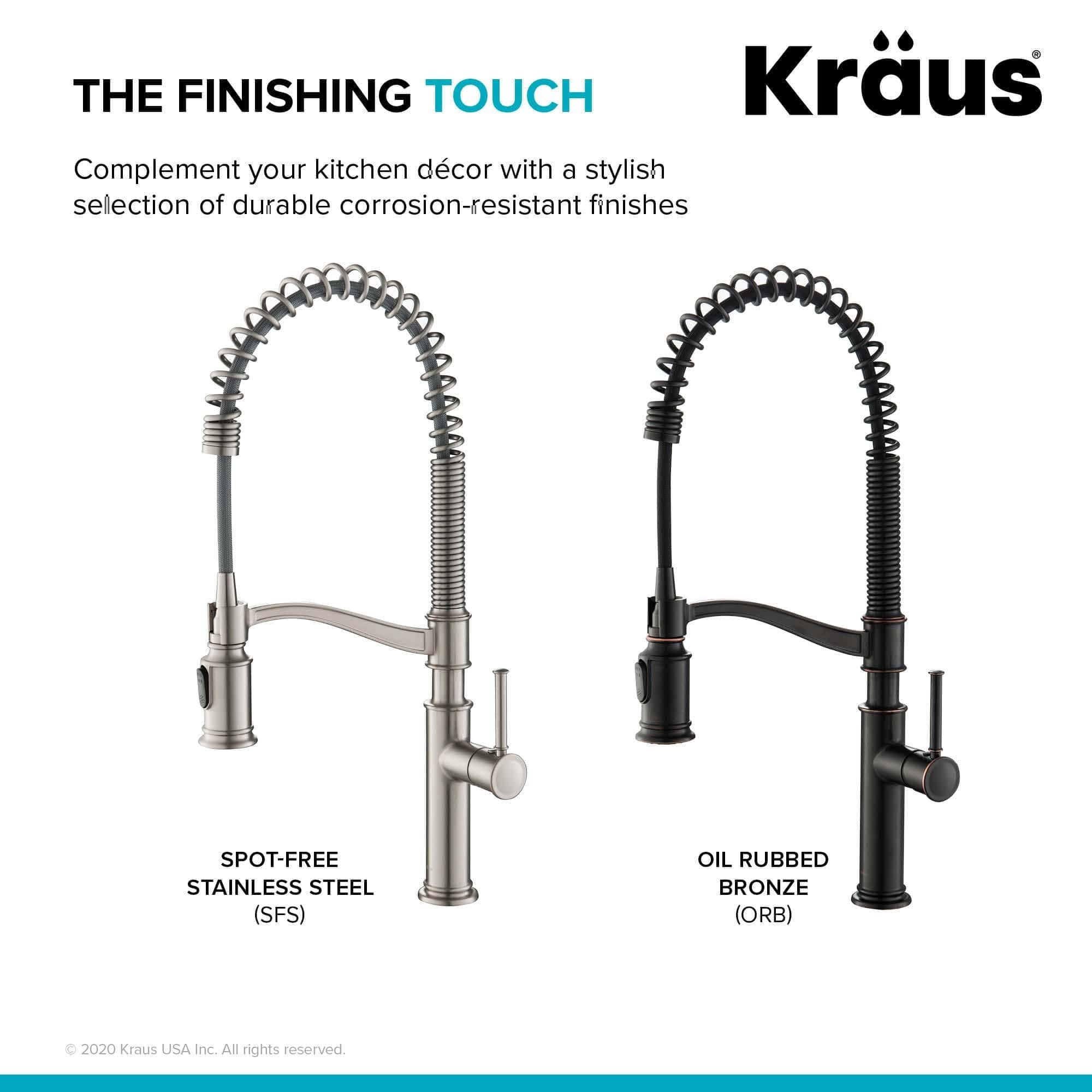 KRAUS Sellette Commercial Style Pull-Down Kitchen Faucet in Spot Free Stainless Steel