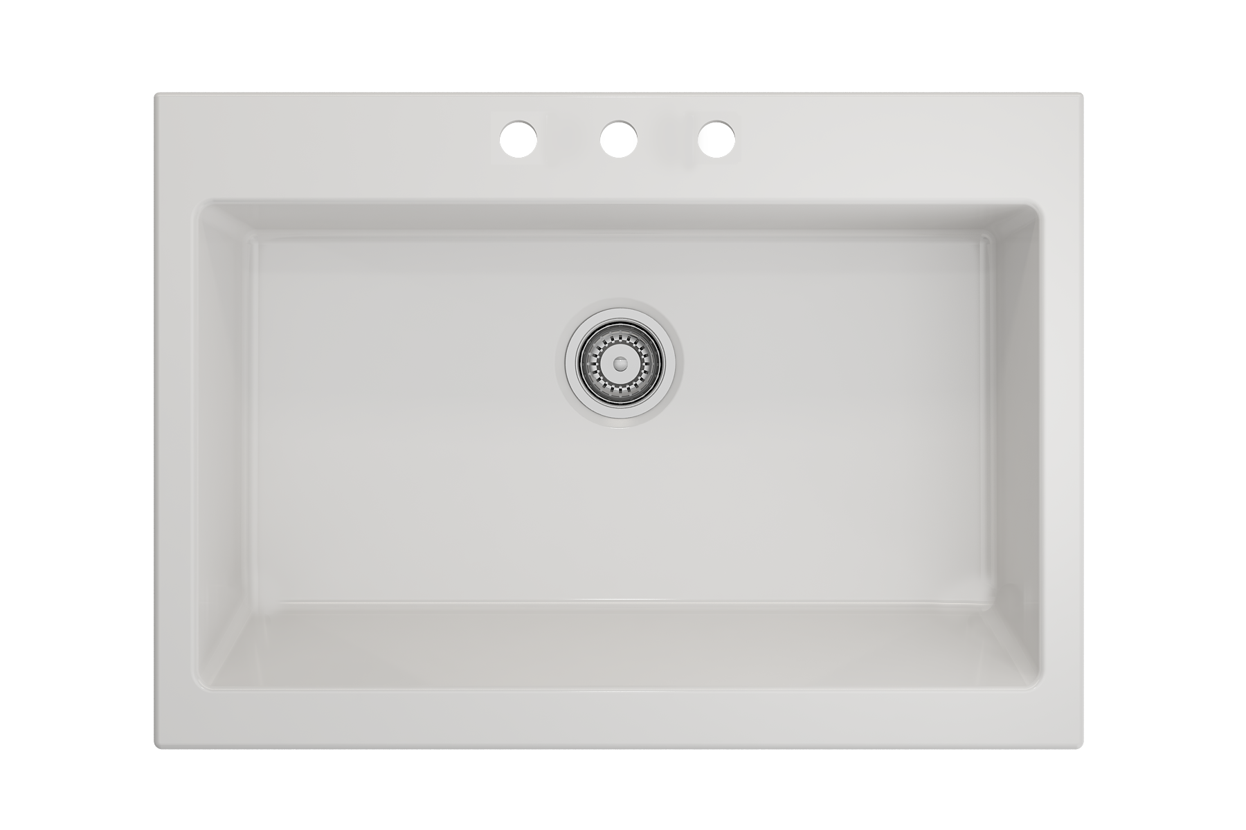 Bocchi Nuova 34" Top Mount Retrofit Farmhouse Sink - Gloss White