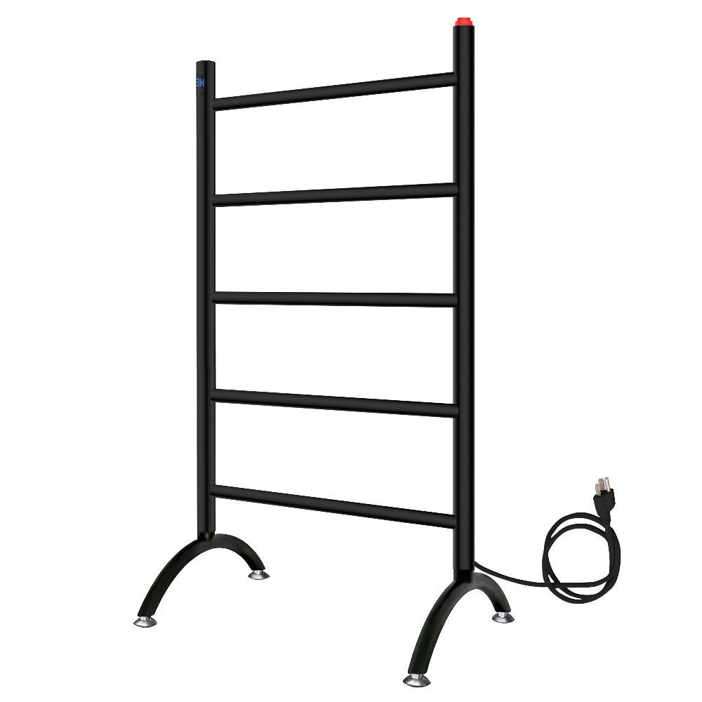 Templeton Freestanding/Wall Mount Hardwired or Plug-In Towel Warmer in Matte Black