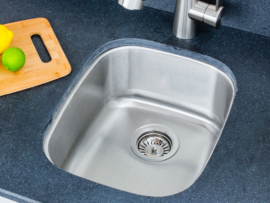 Wells Sinkware 15" 18-Gauge Single Bowl Undermount Stainless Steel Bar Sink