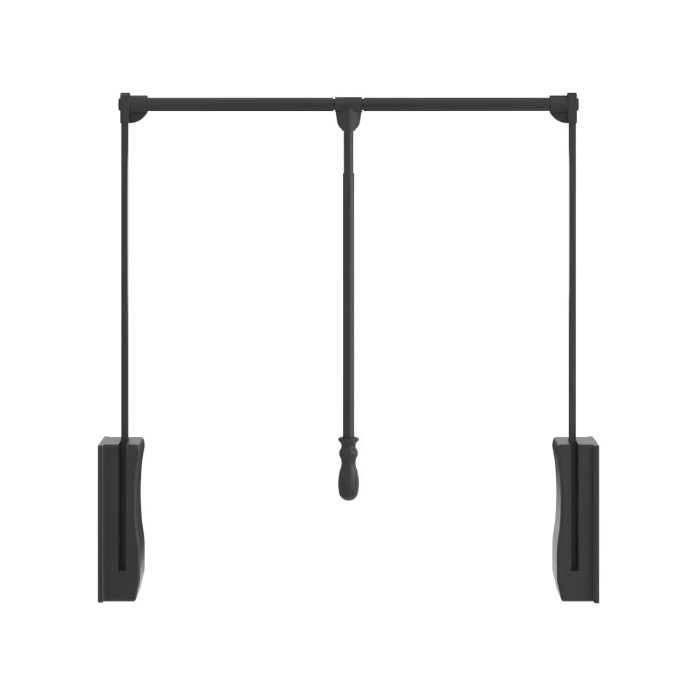 Hardware Resources Black Powder Coat Soft-close Expanding Wardrobe Lift