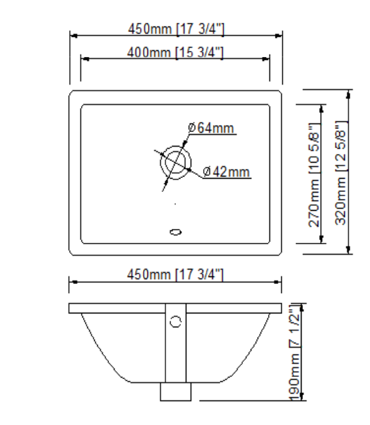 DirectSinks 17 3/4" x 12 5/8" Undermount Bathroom Sink-DirectSinks