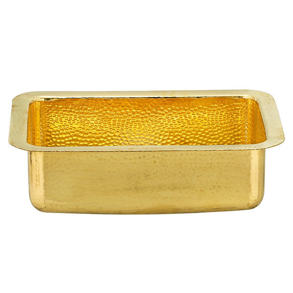 20" Hand-Hammered Brass Dual Mount Bar Sink