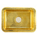 20" Hand-Hammered Brass Dual Mount Bar Sink