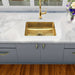 20" Hand-Hammered Brass Dual Mount Bar Sink