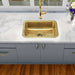 20" Hand-Hammered Brass Dual Mount Bar Sink