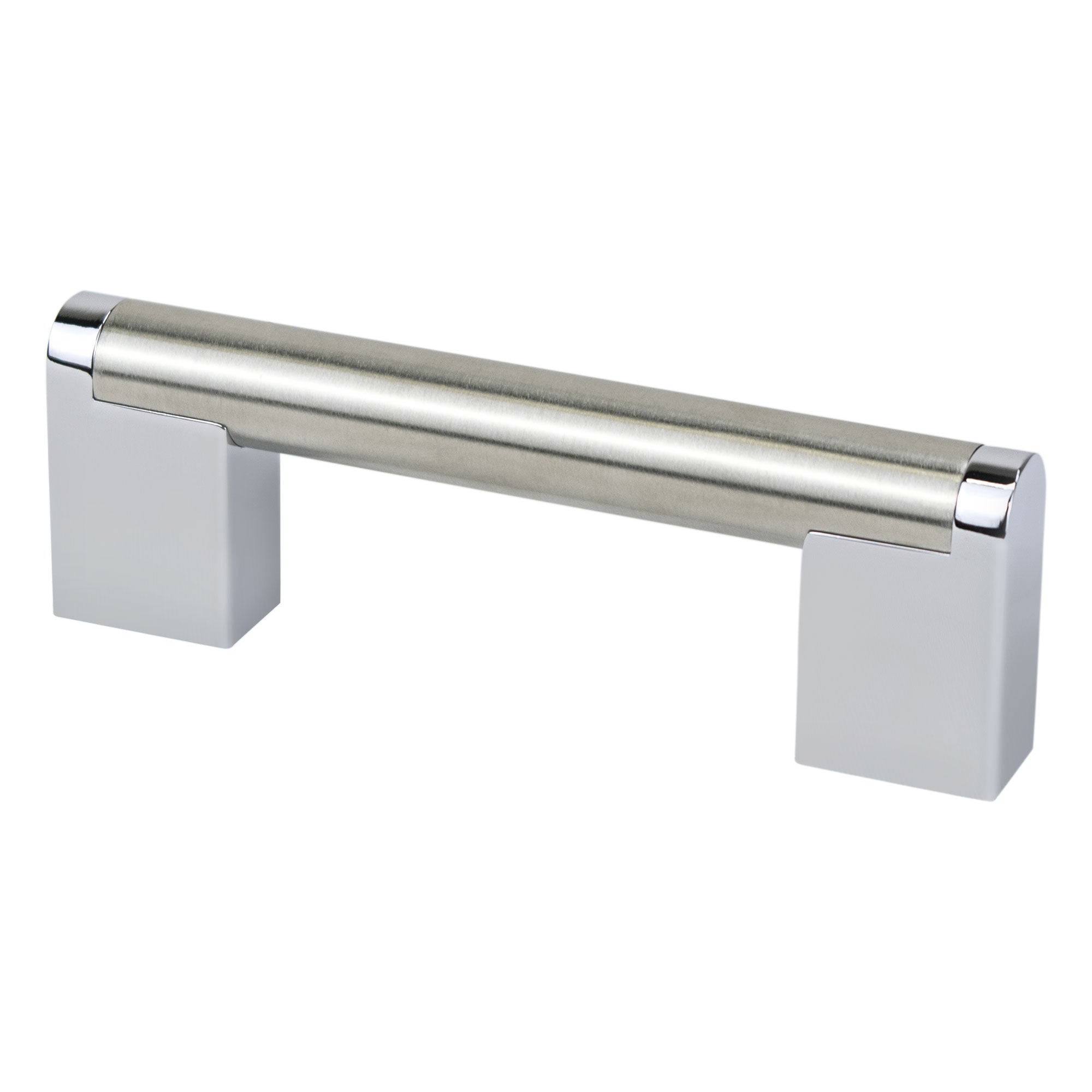Berenson Studio Remix Pull in Brushed Nickel and Polished Chrome