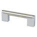 Berenson Studio Remix Pull in Brushed Nickel and Polished Chrome