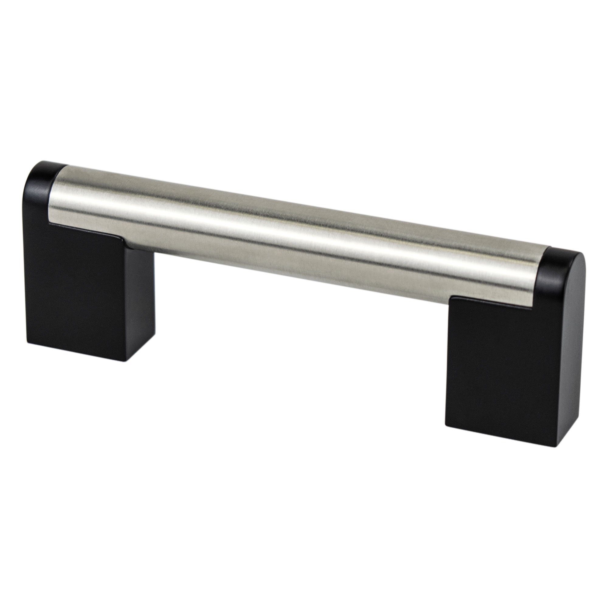 Berenson Studio Remix Pull in Brushed Nickel and Matte Black