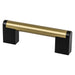 Berenson Studio Remix Pull in Modern Brushed Gold and Matte Black