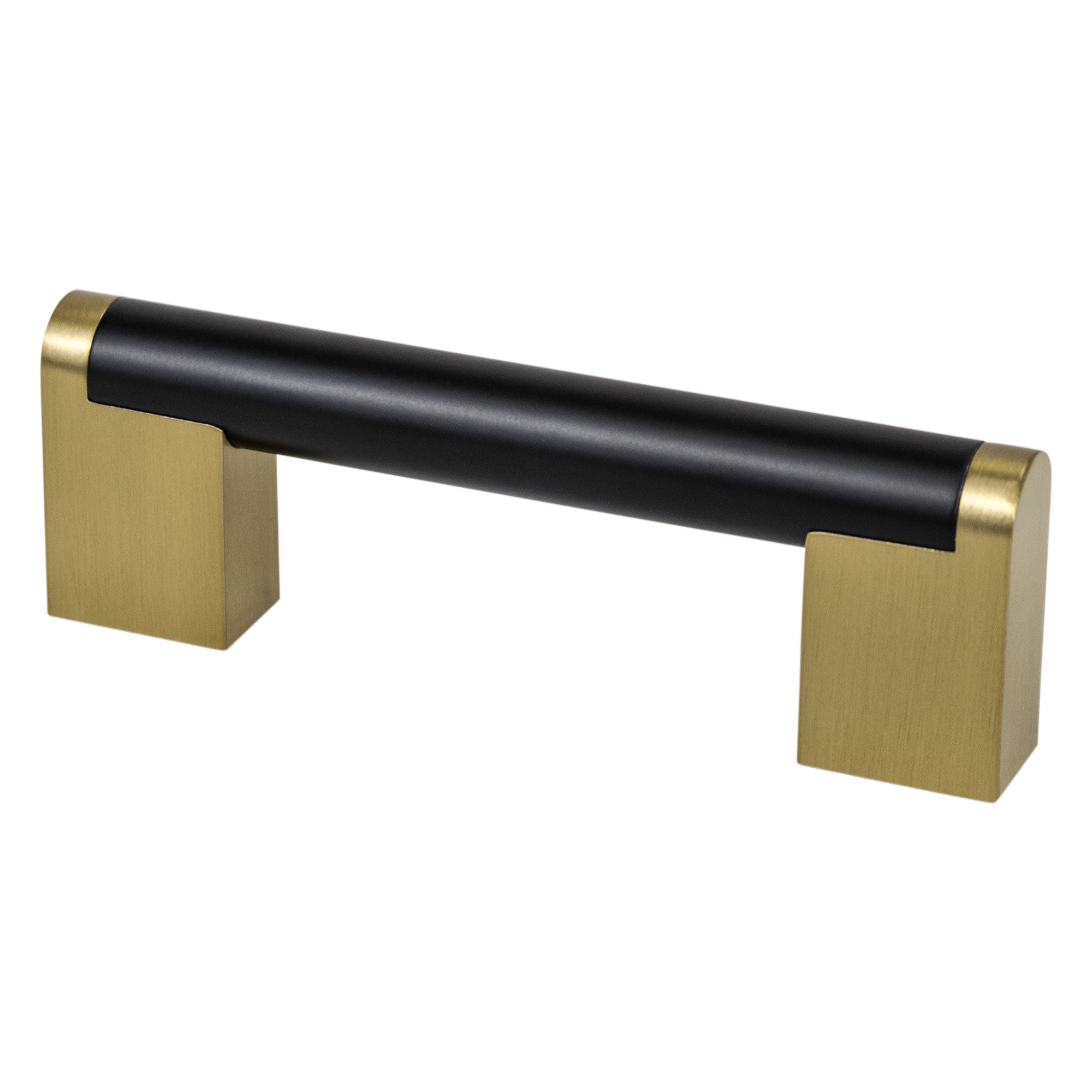 Berenson Studio Remix Pull in Matte Black and Modern Brushed Gold