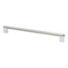 Berenson Studio Remix Appliance Pull in Brushed Nickel and Polished Chrome