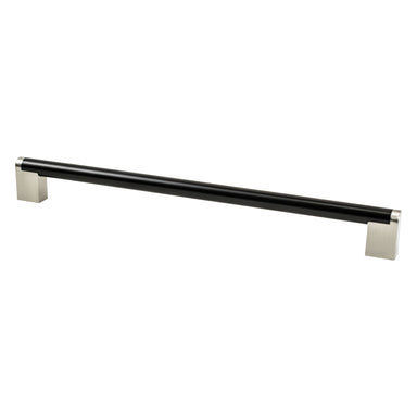 Berenson Studio Remix Appliance Pull in Matte Black and Brushed Nickel