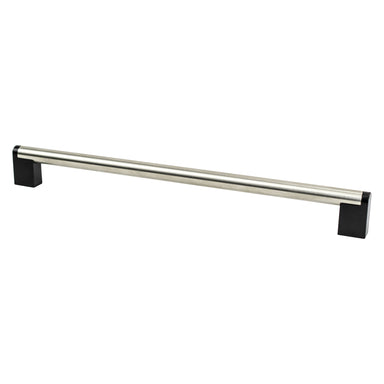 Berenson Studio Remix Appliance Pull in Brushed Nickel and Matte Black