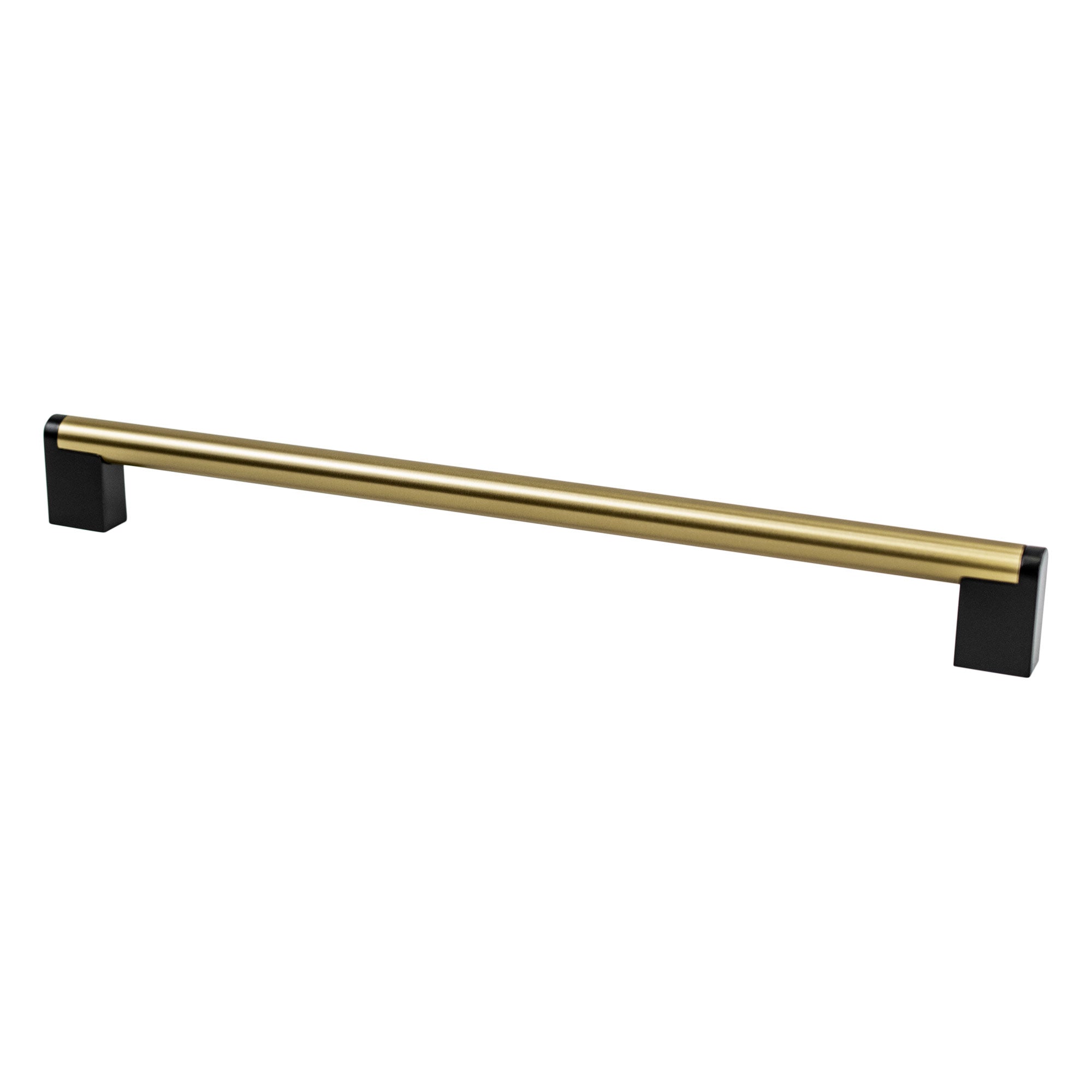 Berenson Studio Remix Appliance Pull in Modern Brushed Gold and Matte Black