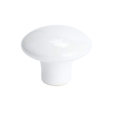 Berenson Concord Knob in Ceramic White