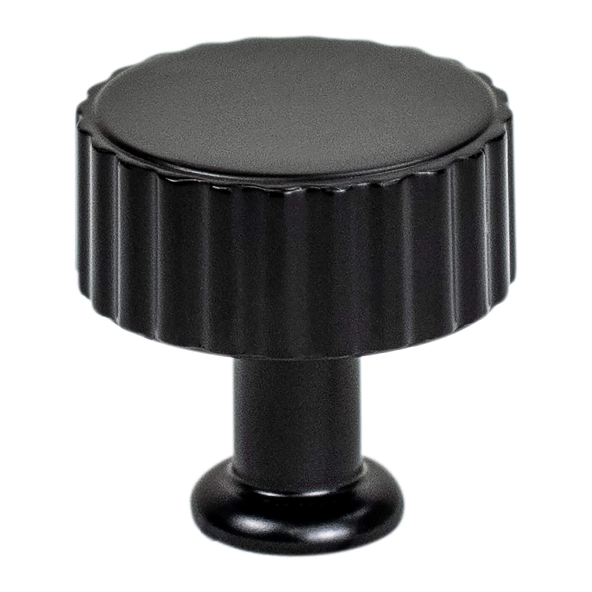 Berenson Cannelee Knob in Matte Black