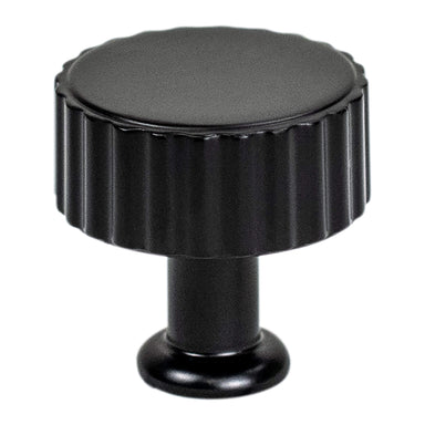 Berenson Cannelee Knob in Matte Black