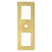 Berenson Statler Backplate in Modern Brushed Gold