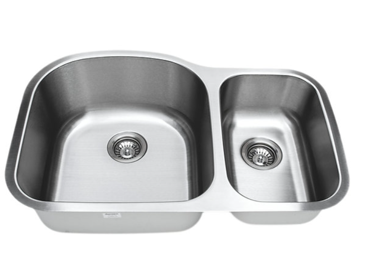 Wells Sinkware 32" 18-Gauge Undermount Double Bowl Stainless Steel Kitchen Sink