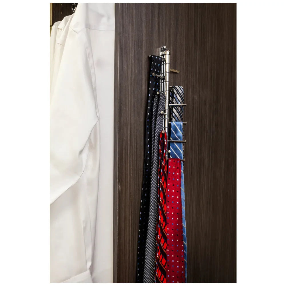Hardware Resources Screw Mounted Cascading Tie Rack