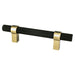 Berenson Radial Reign Pull in Matte Black and Modern Brushed Gold