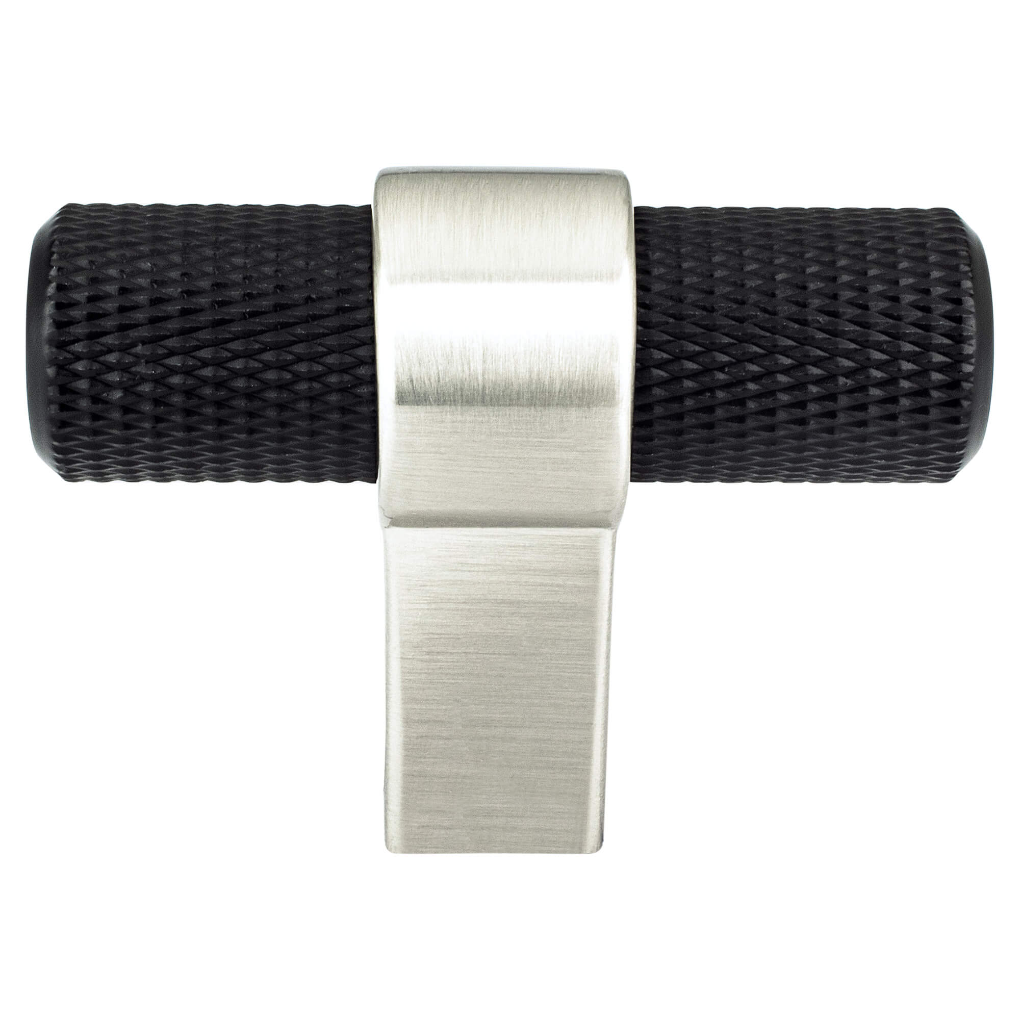 Berenson Radial Reign Knob in Matte Black and Brushed Nickel