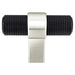 Berenson Radial Reign Knob in Matte Black and Brushed Nickel