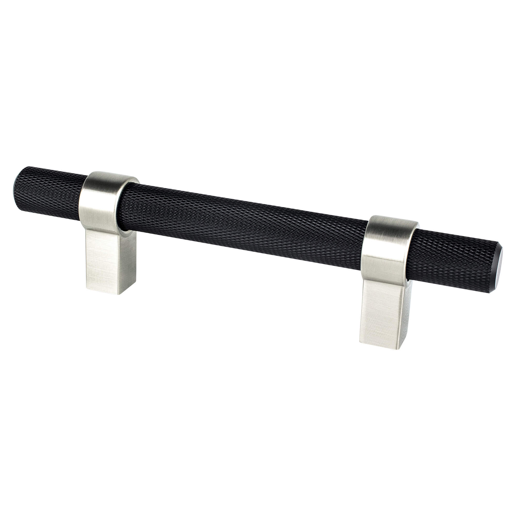 Berenson Radial Reign Pull in Matte Black and Brushed Nickel