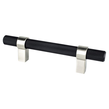 Berenson Radial Reign Pull in Matte Black and Brushed Nickel