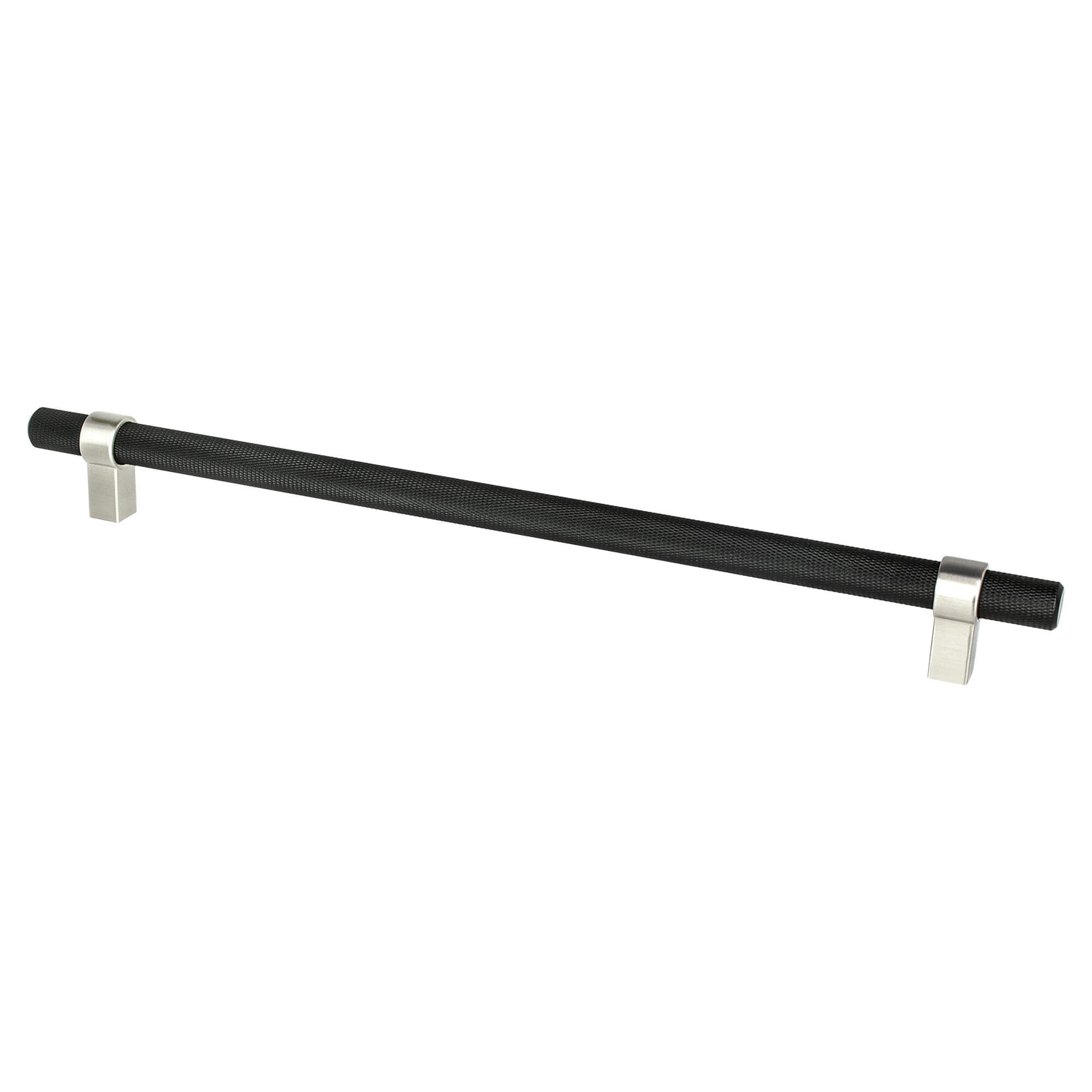 Berenson Radial Reign Appliance Pull in Matte Black and Brushed Nickel