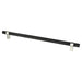 Berenson Radial Reign Appliance Pull in Matte Black and Brushed Nickel