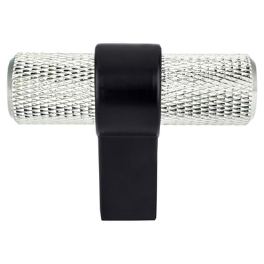 Berenson Radial Reign Knob in Brushed Nickel and Matte Black
