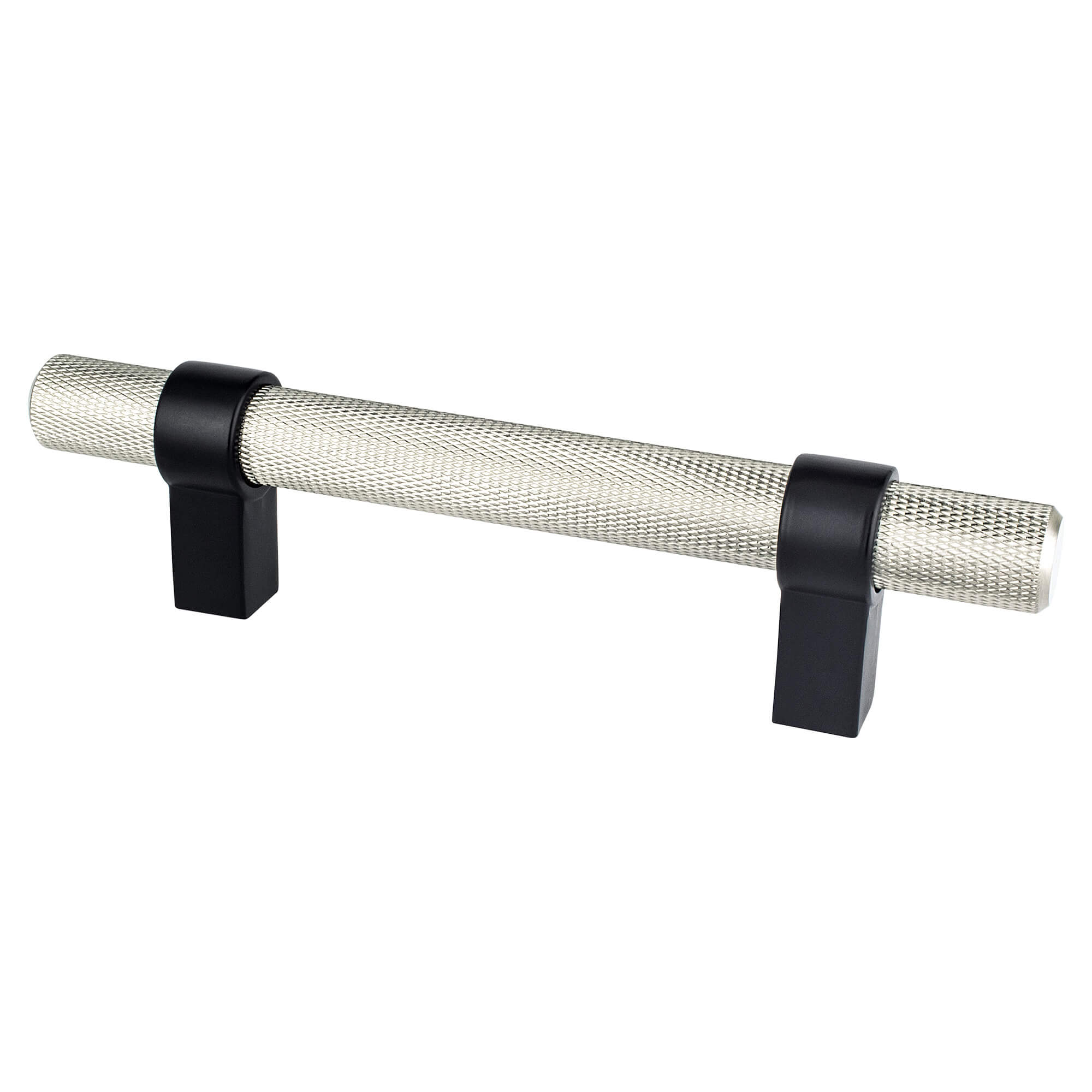 Berenson Radial Reign Pull in Brushed Nickel and Matte Black