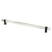 Berenson Radial Reign Appliance Pull in Brushed Nickel and Matte Black