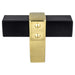 Berenson Rivet Rebel Knob in Matte Black and Modern Brushed Gold