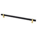 Berenson Rivet Rebel Appliance Pull in Matte Black and Modern Brushed Gold