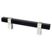 Berenson Rivet Rebel Pull in Matte Black and Brushed Nickel