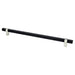Berenson Rivet Rebel Appliance Pull in Matte Black and Brushed Nickel