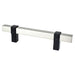 Berenson Rivet Rebel Pull in Brushed Nickel and Matte Black