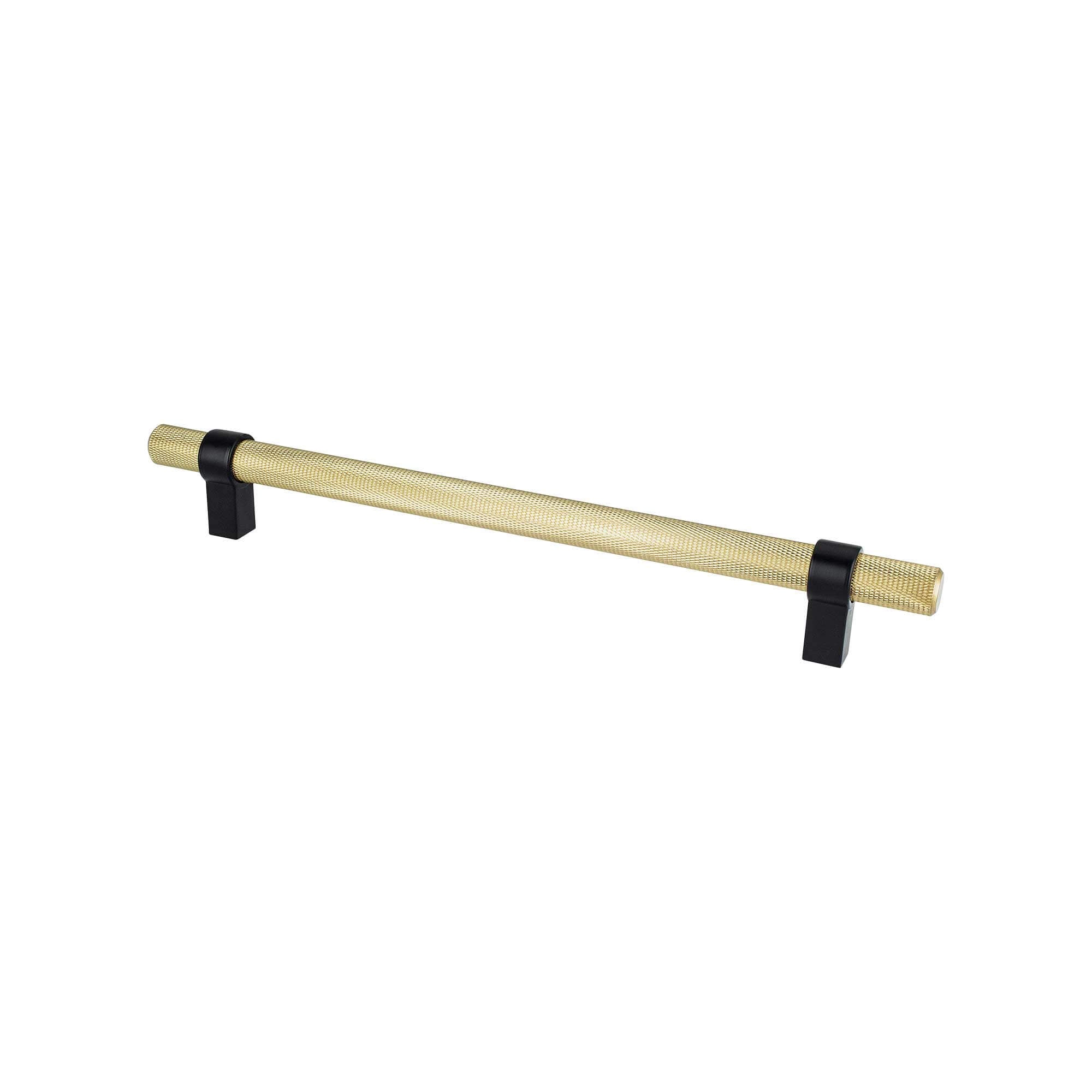 Berenson Radial Reign Appliance Pull in Modern Brushed Gold and Matte Black
