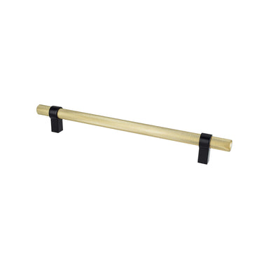 Berenson Radial Reign Appliance Pull in Modern Brushed Gold and Matte Black