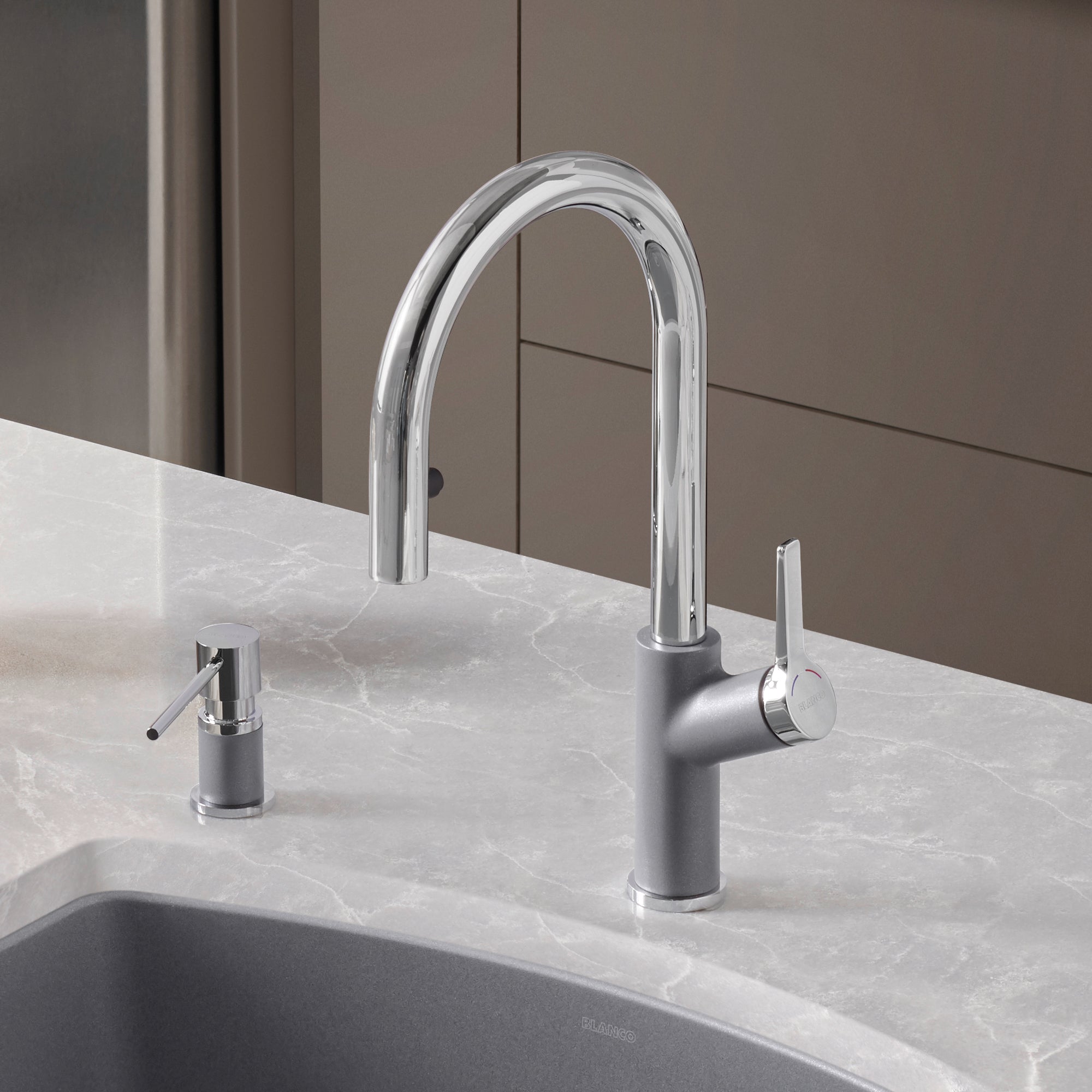 BLANCO Urbena Pull-Down Kitchen Faucet with SILGRANIT Finishes