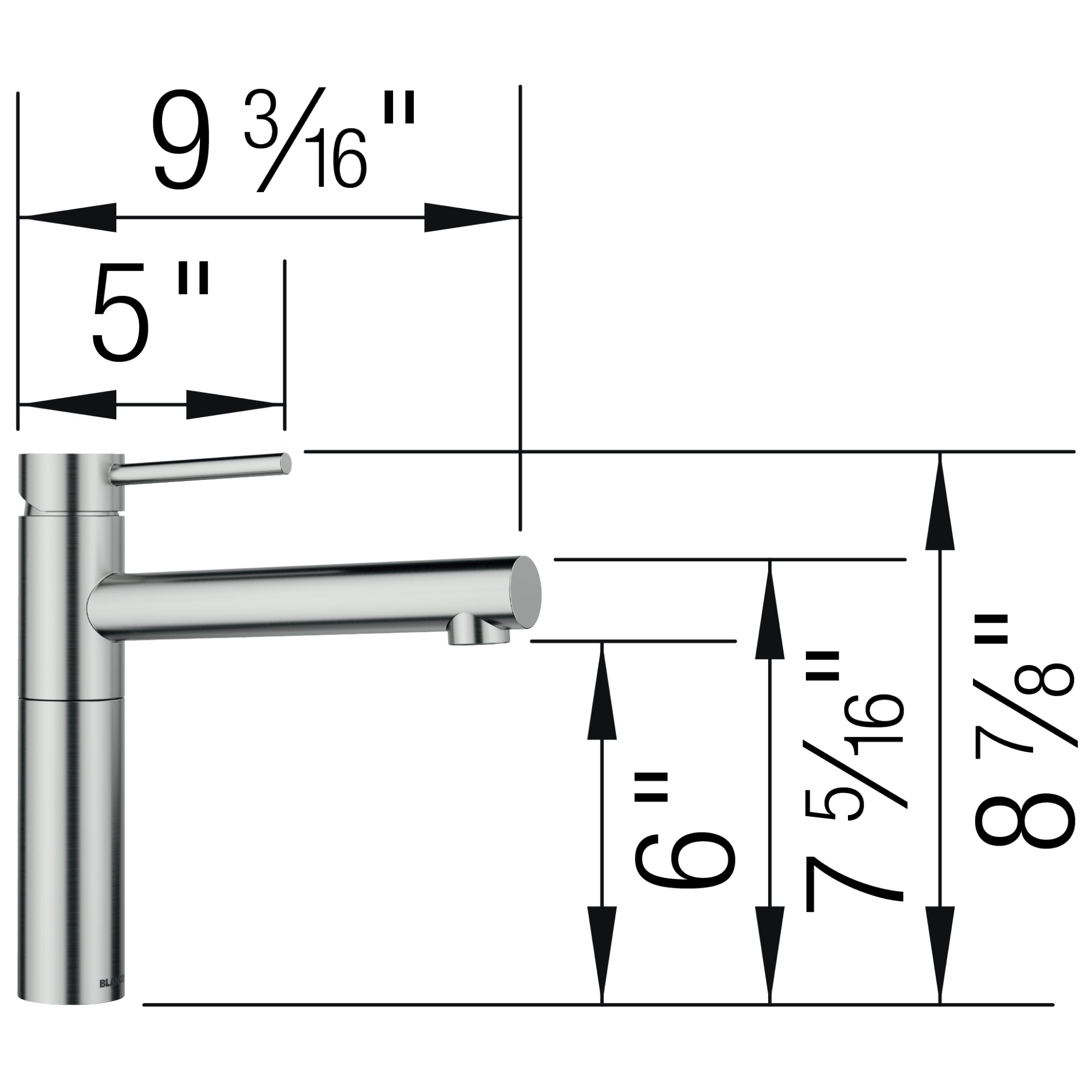BLANCO Alta II Single Hole Bar Faucet
